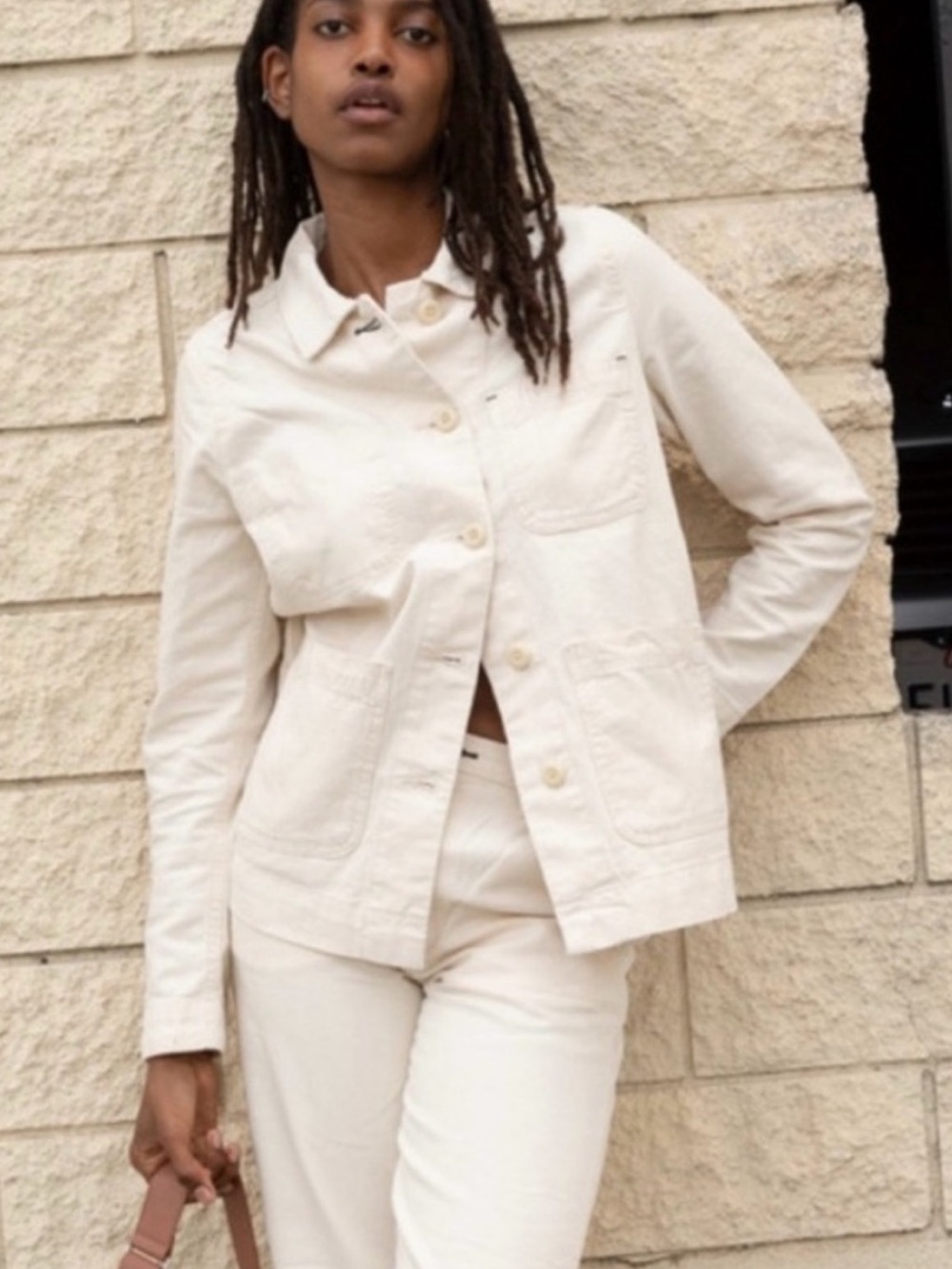 Everlane Cream Chore Jacket